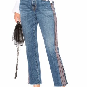 Hudson Riley Luxe Crop Raw Hem Jeans